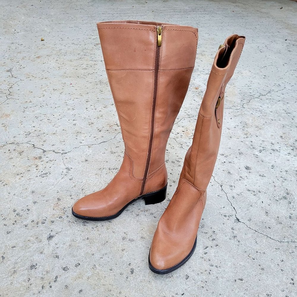 Franco Sarto Wide Calf Leather Boot